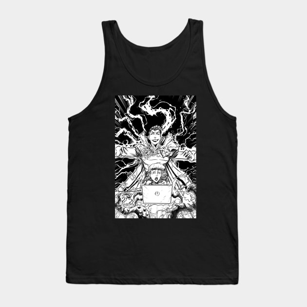 Occulus #1 I Guillermo Villarreal Black & White Tank Top by BroadcastComics